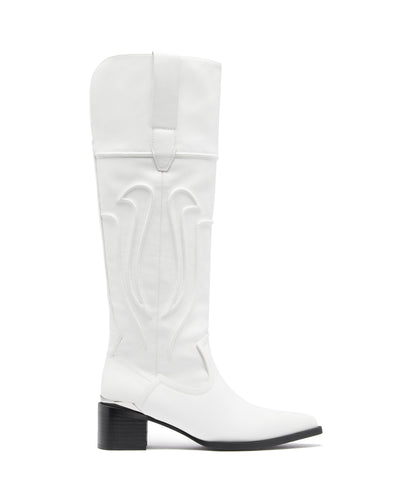 Therapy Shoes Dynasty White | Women's Boots | Western | Over The Knee | Tall