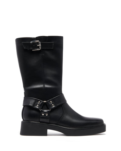 Therapy Shoes Edge Black | Women's Boots | Mid Calf | Biker | Grunge