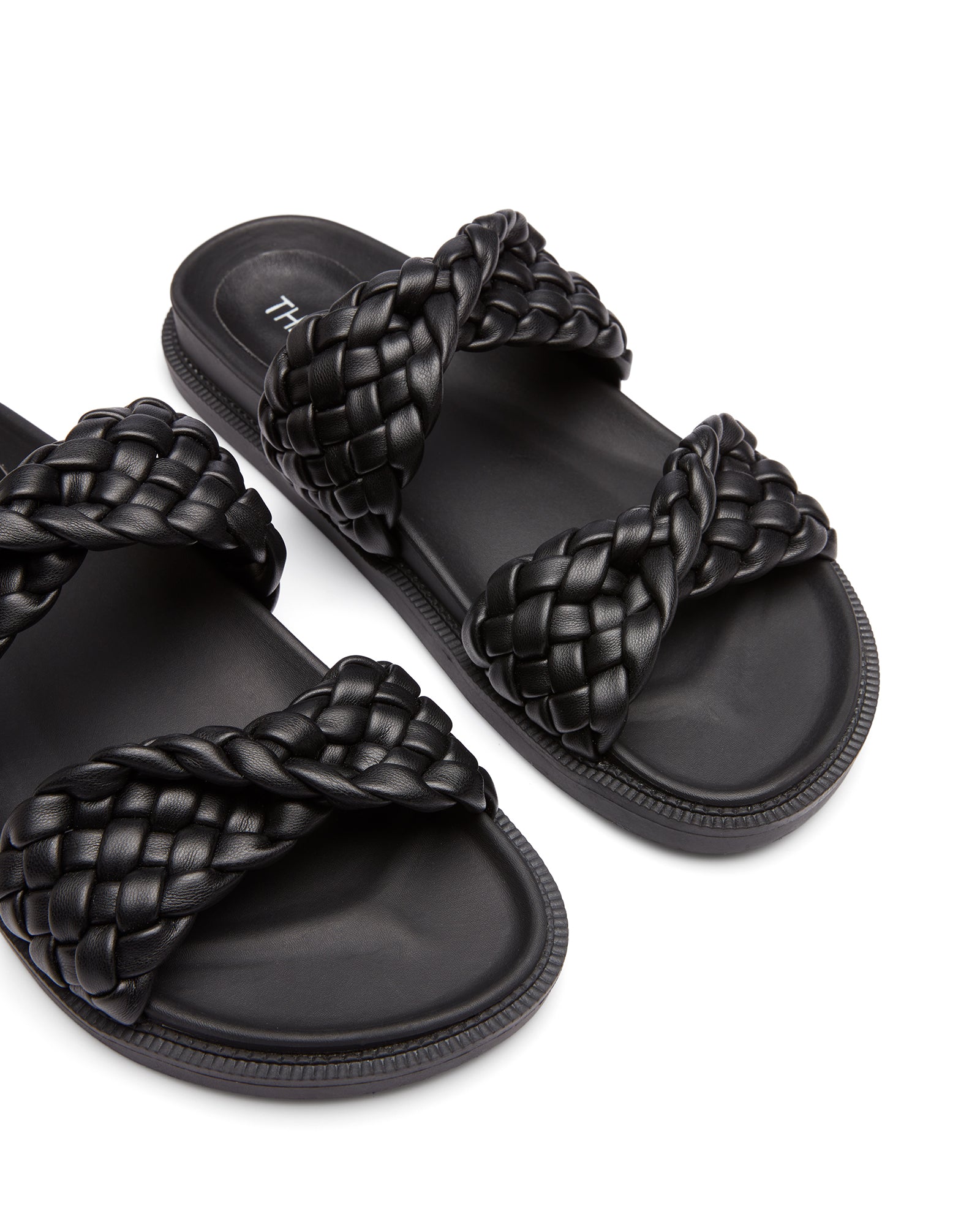 Therapy Shoes Evil Black | Women's Sandals | Slides | Flats | Woven