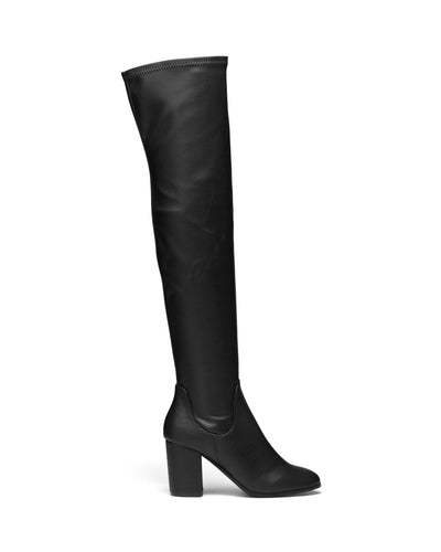 Therapy Shoes Hanover Black Smooth | Women's Boots | Over The Knee