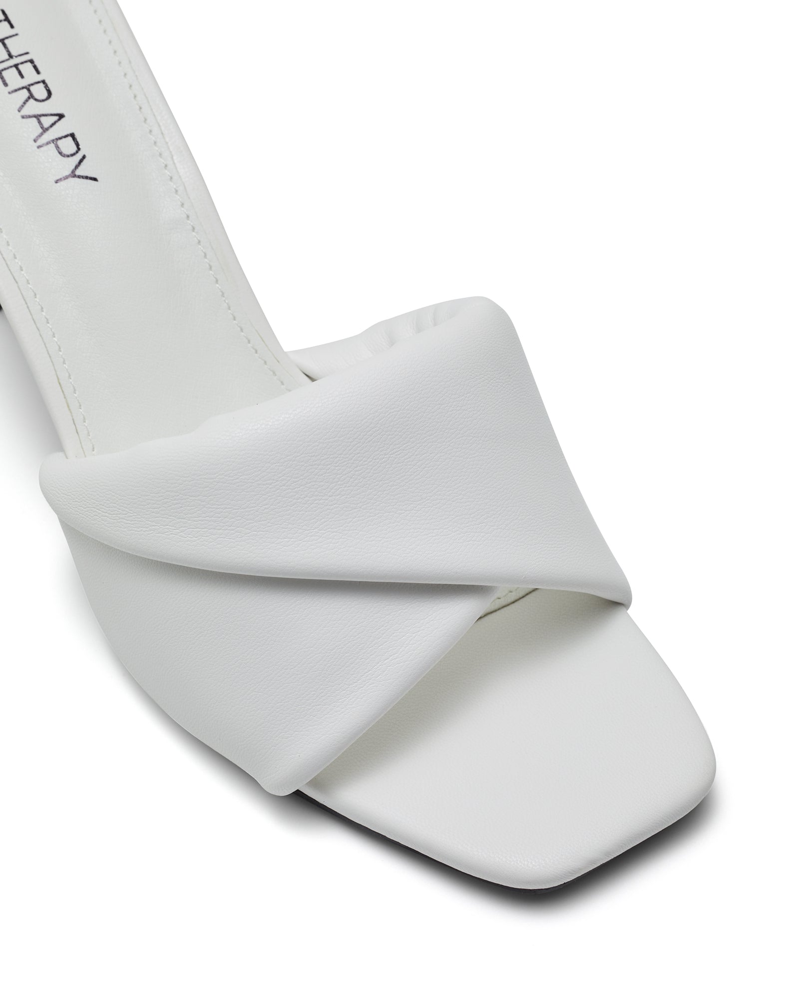 Therapy Shoes Kardi White | Women's Heels | Sandals | Mule | Padded