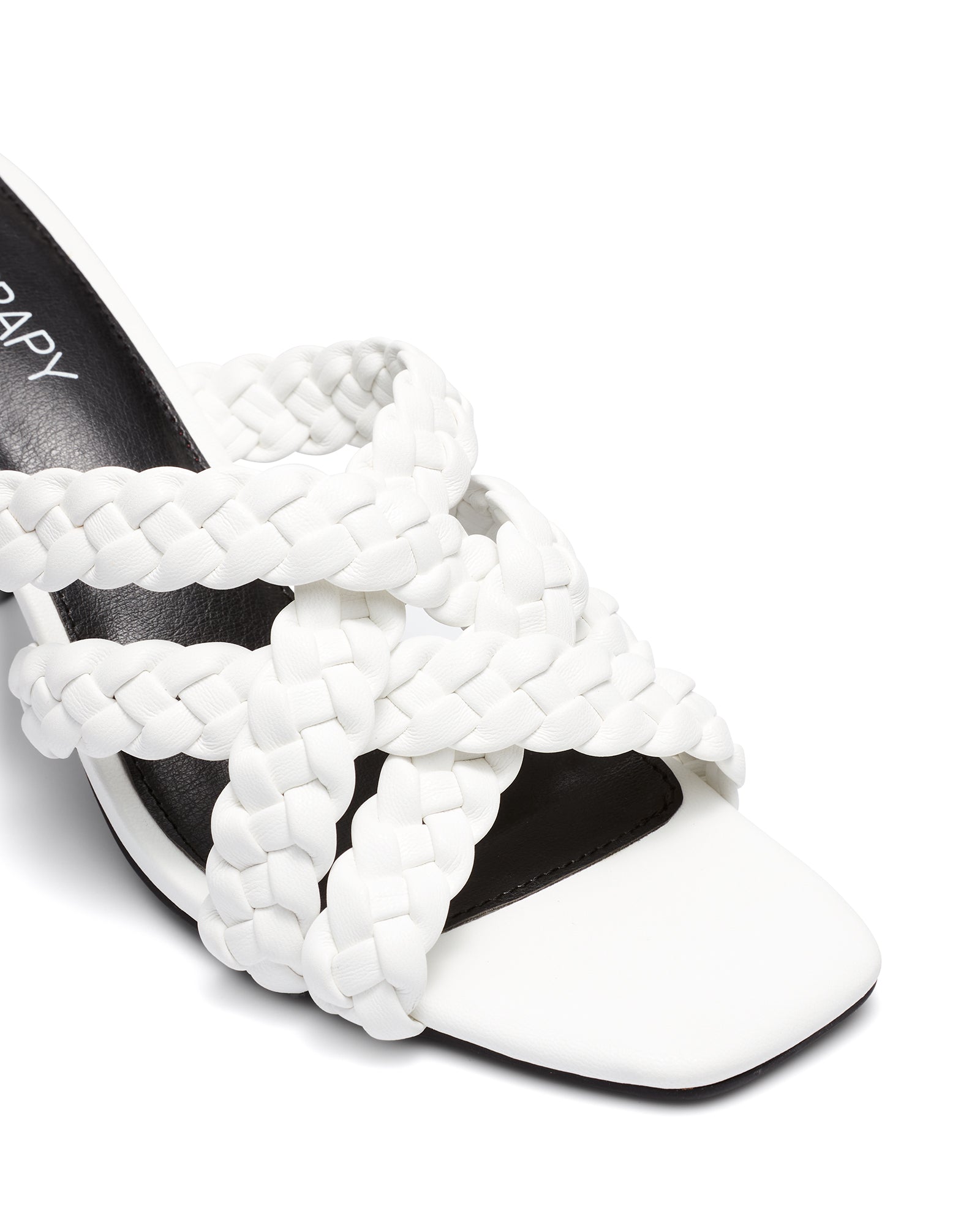 Therapy Shoes Kawaii White | Women's Heels | Sandals | Mule | Woven