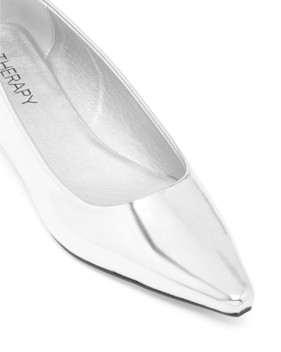 Therapy Shoes Mirage Silver Women's Heel Low Ballet Flat