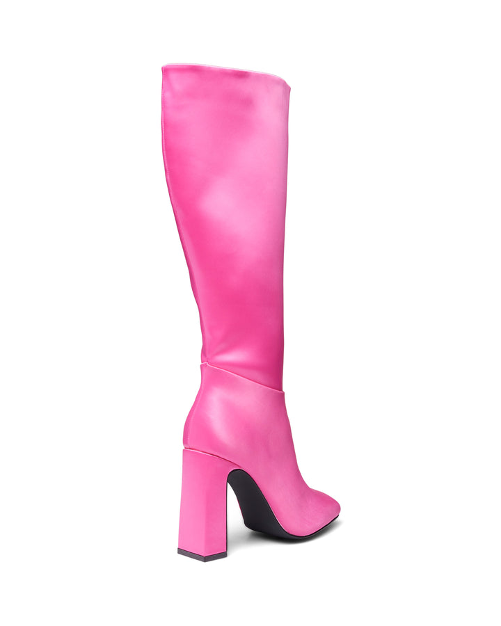 Therapy Shoes Muse Pink Satin | Women's Boots | Knee High | Tall | 90's
