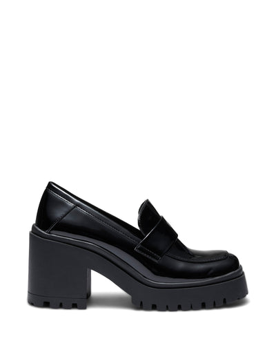 Therapy Shoes Prompt Black Patent | Women's Loafers | Heels | Platform | Chunky