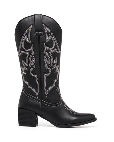 Therapy Shoes Ranger Black/White | Women's Boots | Western | Cowboy | Tall