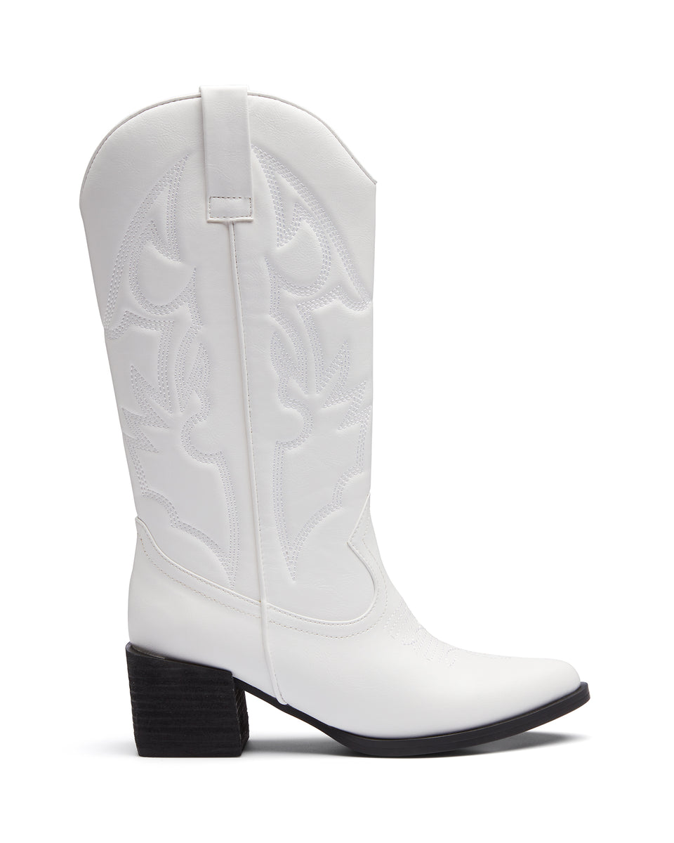 White on sale boots western