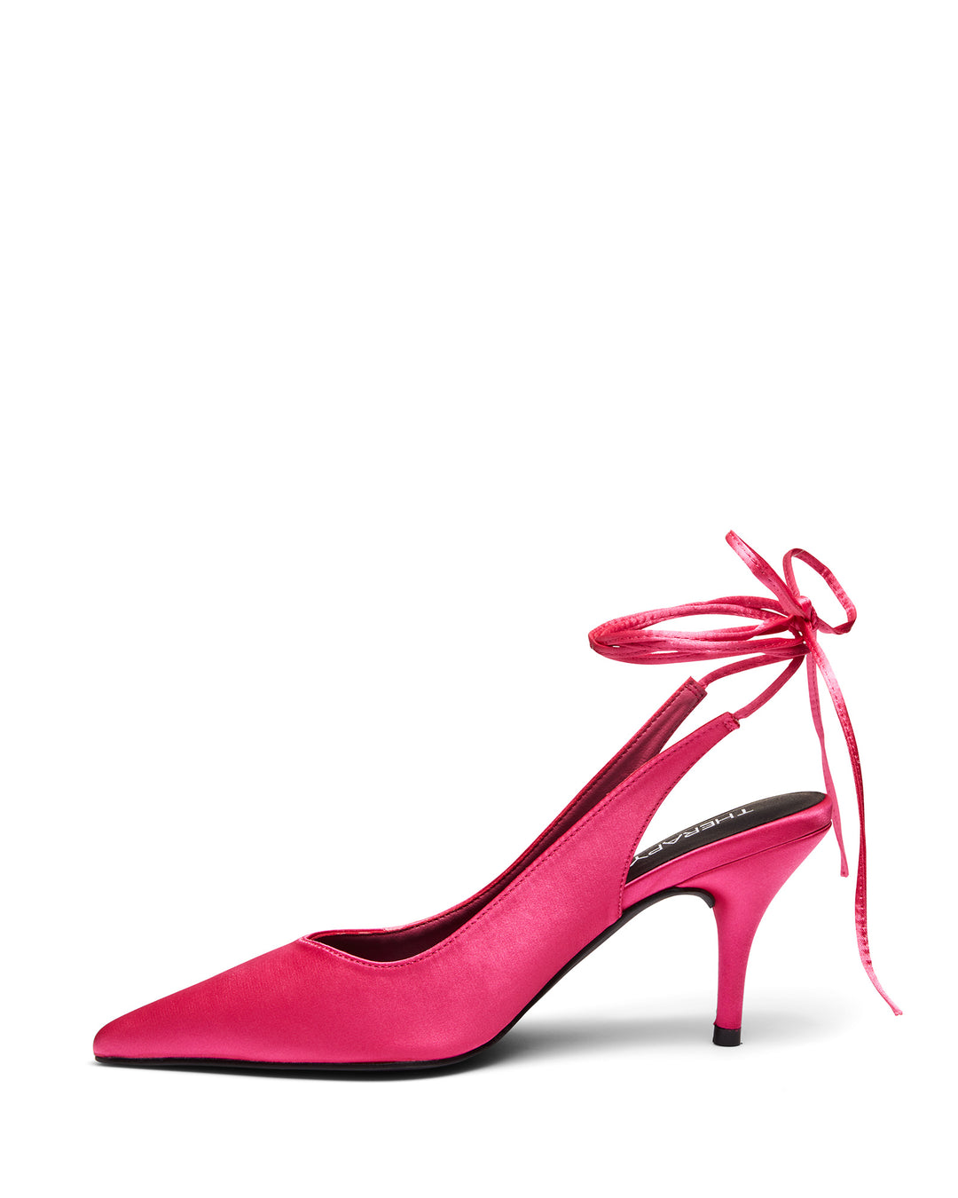 Therapy Shoes Satisfy Magenta | Women's Heels | Pumps | Tie Up | Satin