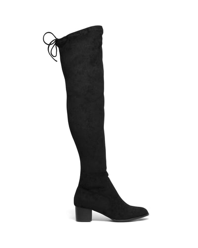 Therapy Shoes Shrew Black | Women's Boots | Over The Knee | Tie Up