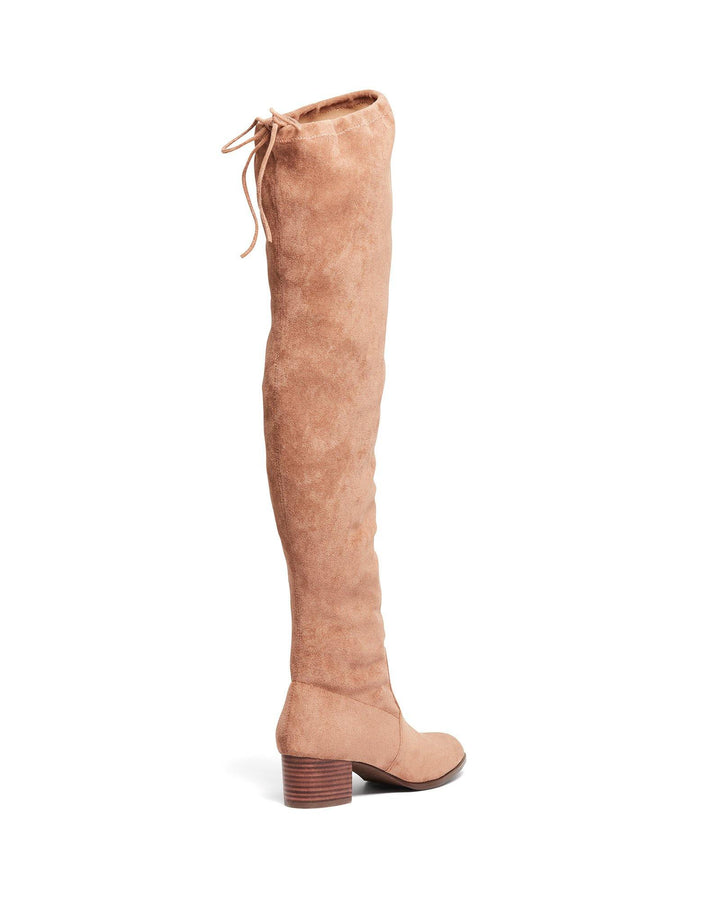 Therapy Shoes Shrew Taupe | Women's Boots | Over The Knee | Tie Up