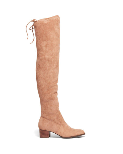 Therapy Shoes Shrew Taupe | Women's Boots | Over The Knee | Tie Up