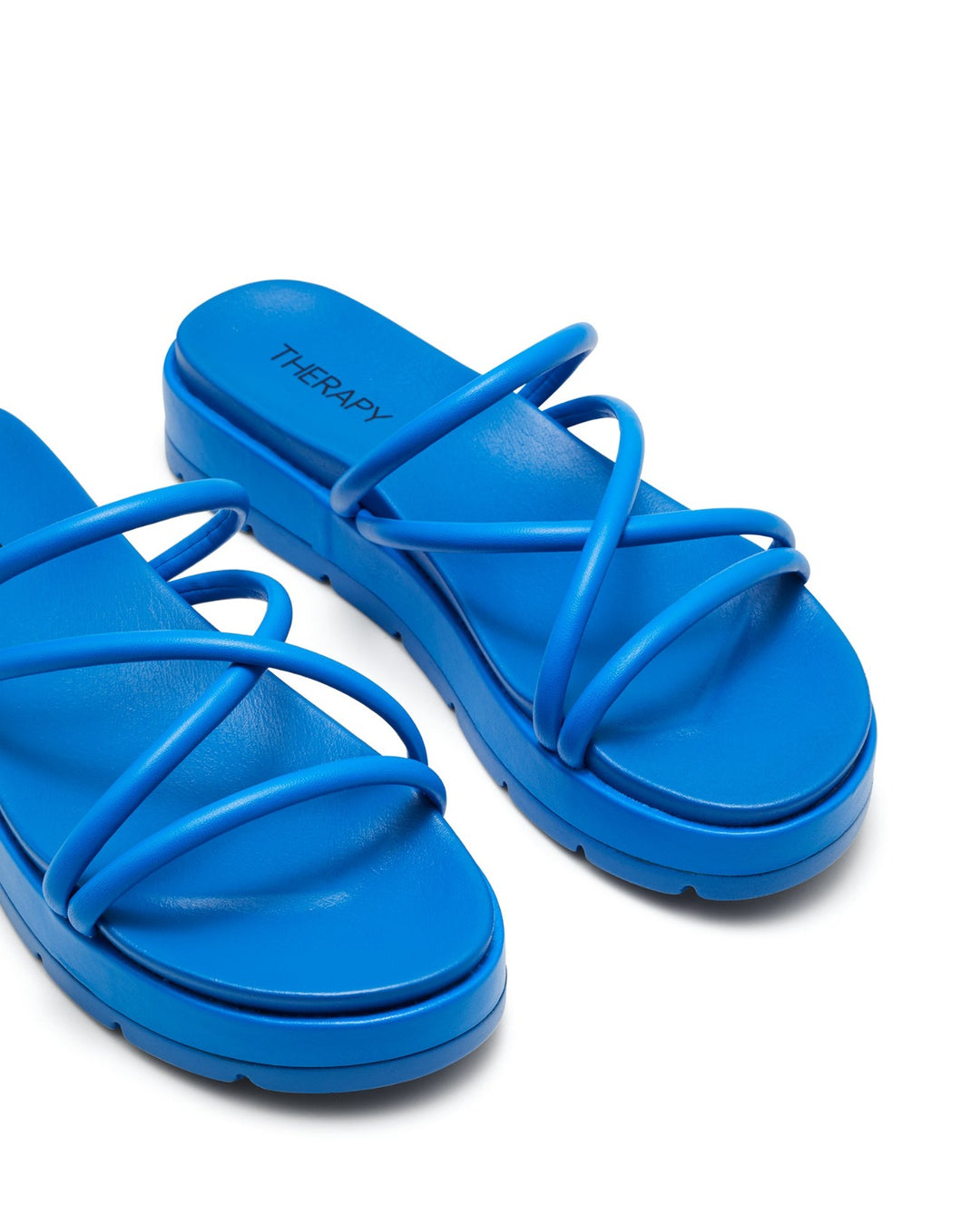 Therapy Shoes Sliver Blue | Women's Sandals | Flatform | Platform | Slide