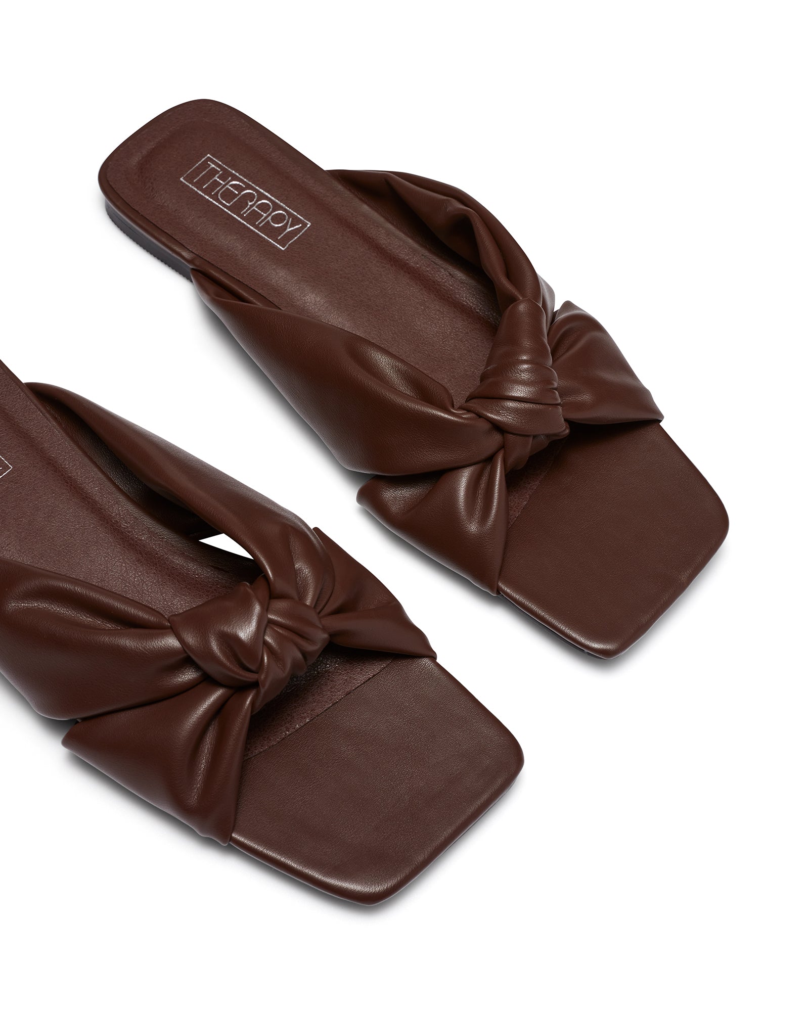 Therapy Shoes Sofia Chocolate | Women's Flats | Slides | Sandals | Knot
