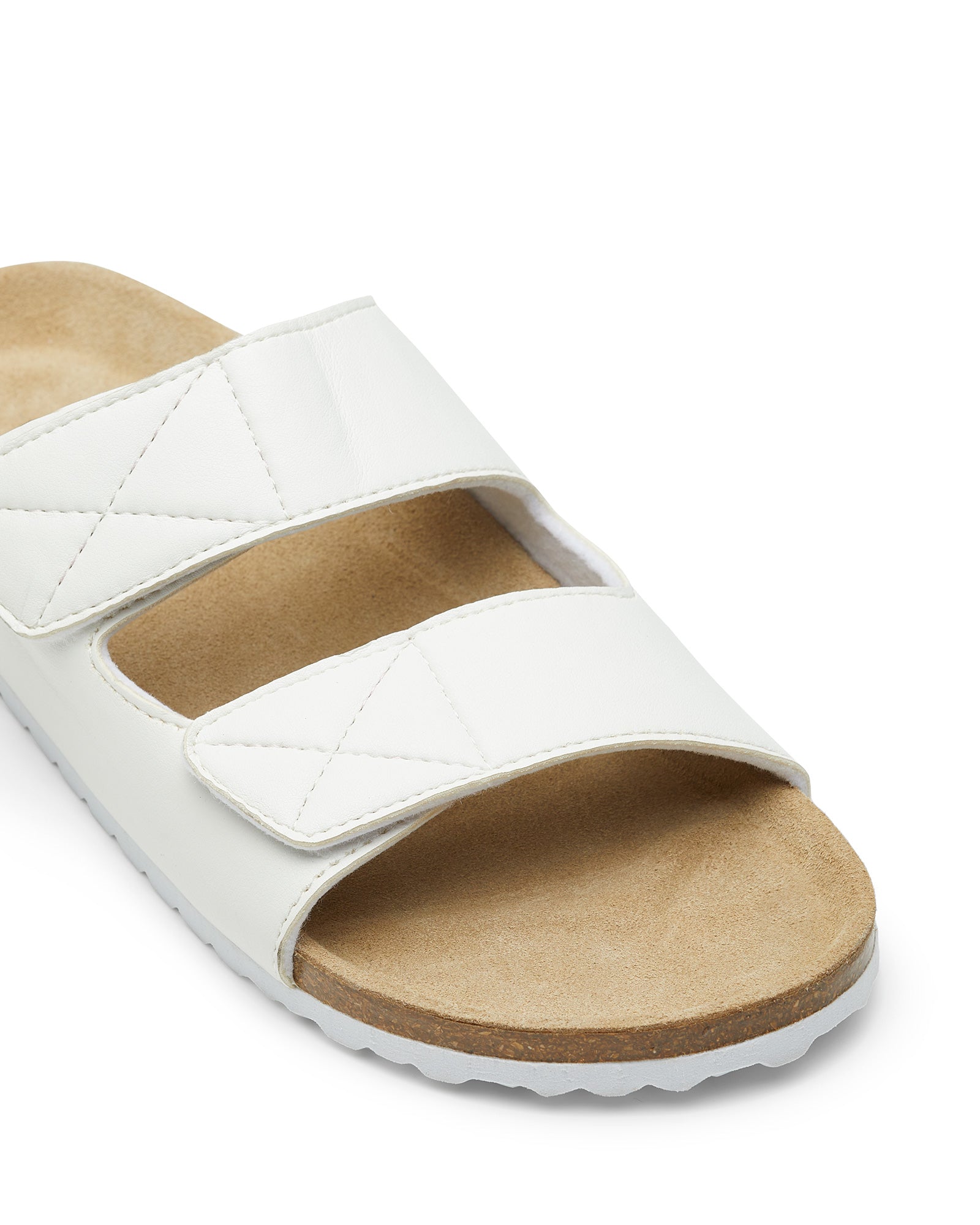 Therapy Shoes Stevie White | Women's Slides | Sandals | Flats | Velcro