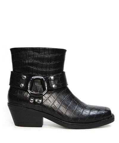 Velez Black Croc - Therapy Shoes