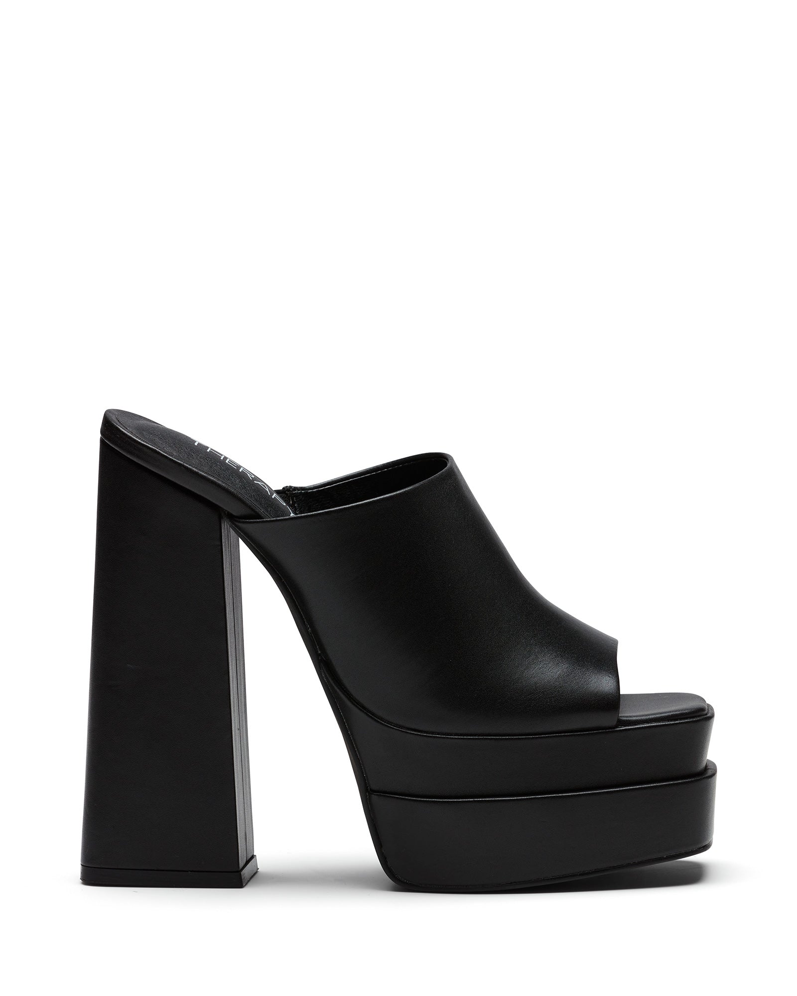 Therapy Shoes Villain Black | Women's Heels | Platform | Mule | Sandal