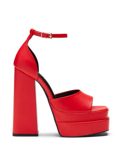 Therapy Shoes Virtue Red | Women's Heels | Platform | Sandals | High Block