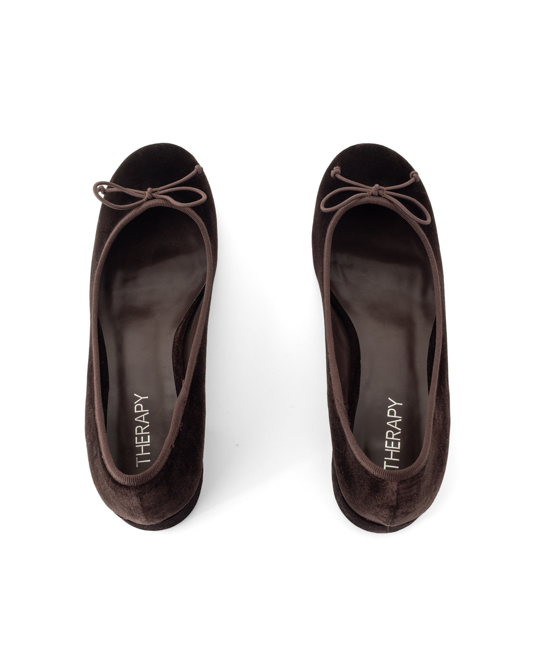 Diana Ballet Heel Chocolate Velvet