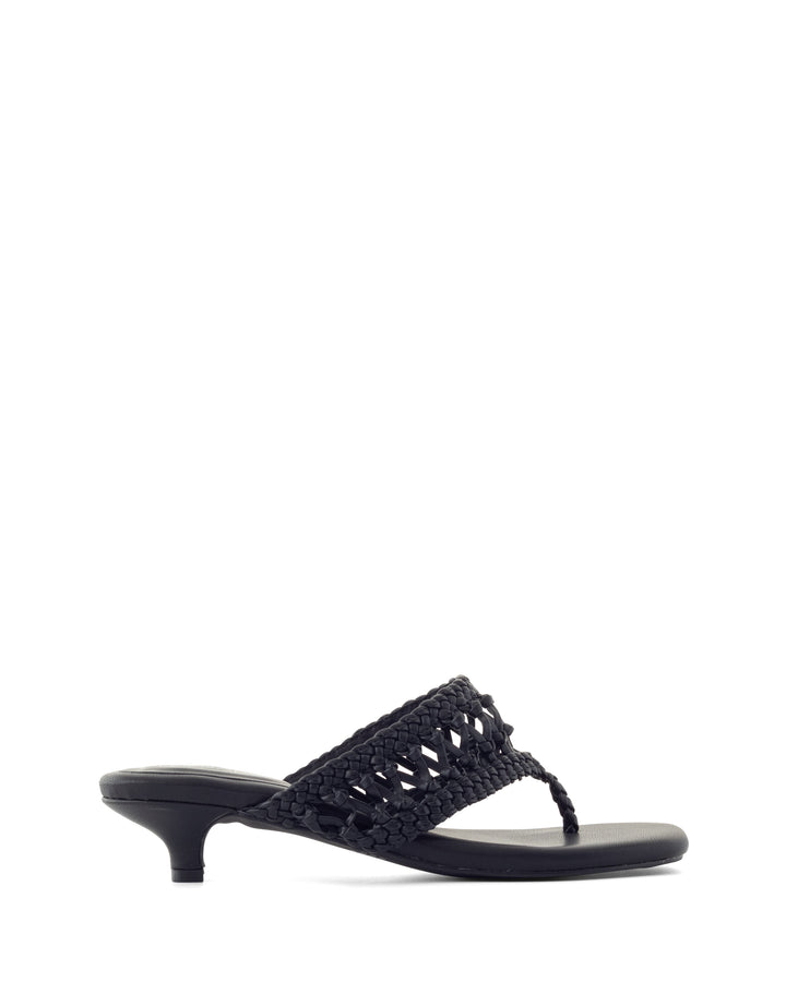 Cannes Thong Heel Black