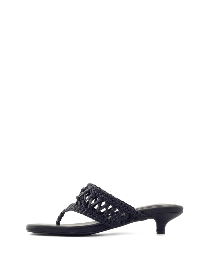 Cannes Thong Heel Black
