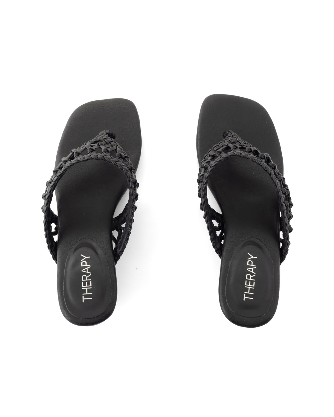 Cannes Thong Heel Black