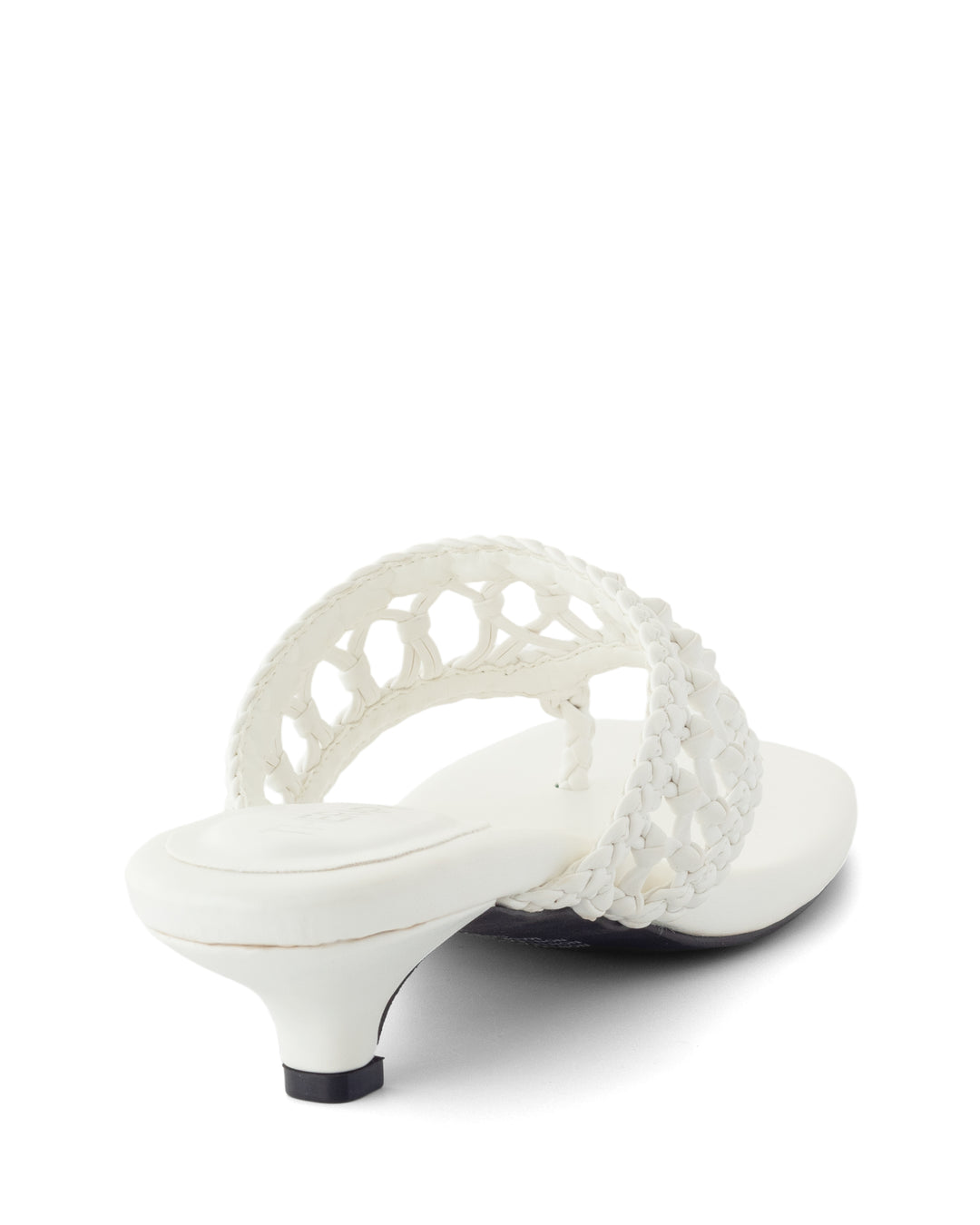 Cannes Thong Heel White