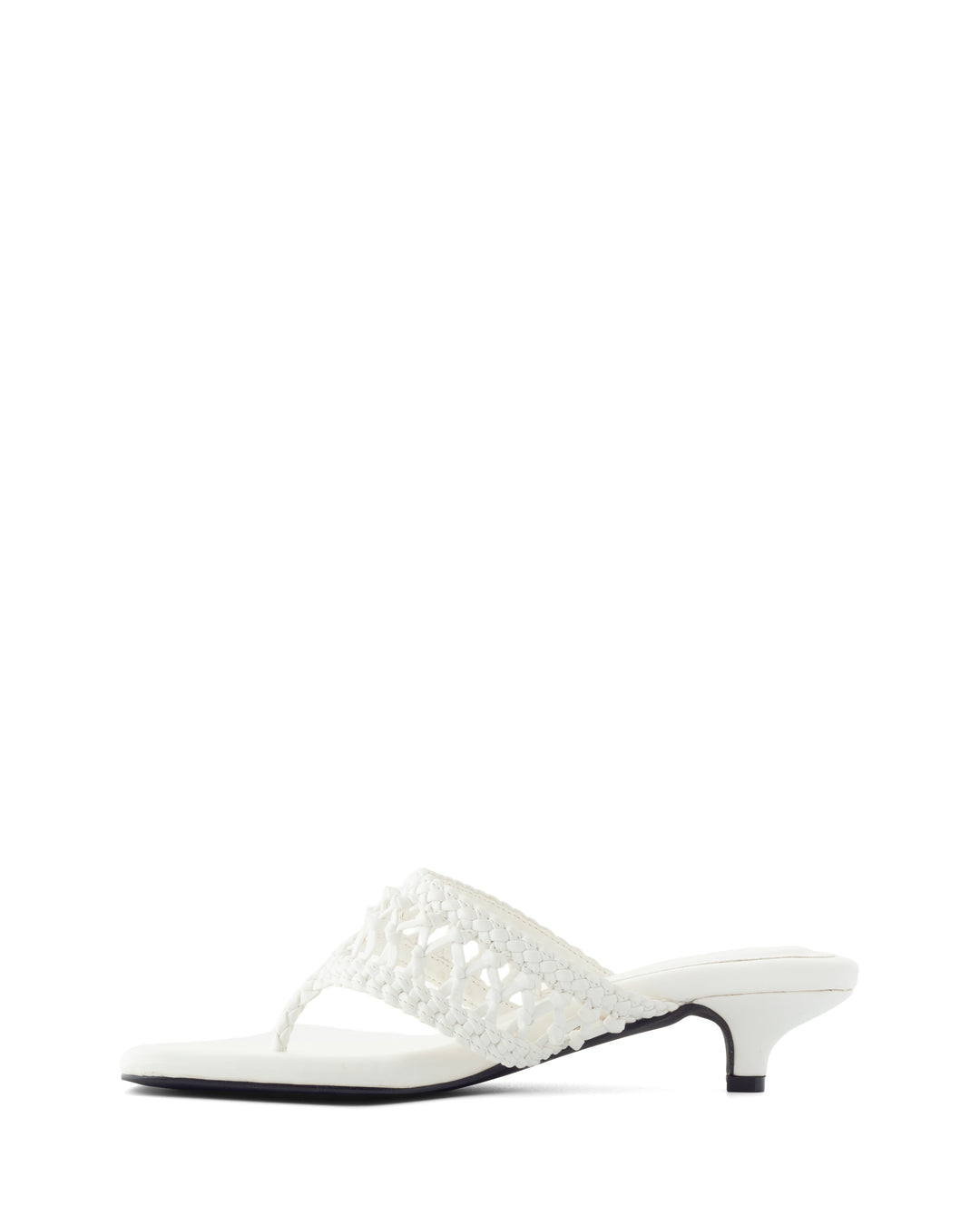 Cannes Thong Heel White