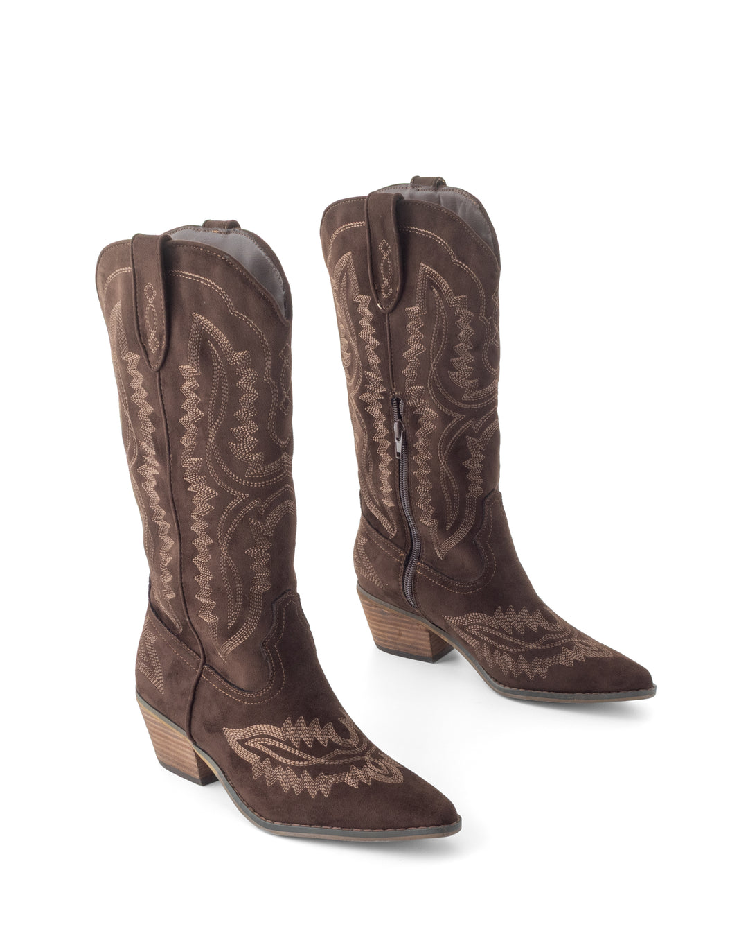Mustang Cowboy Boot Chocolate Suede