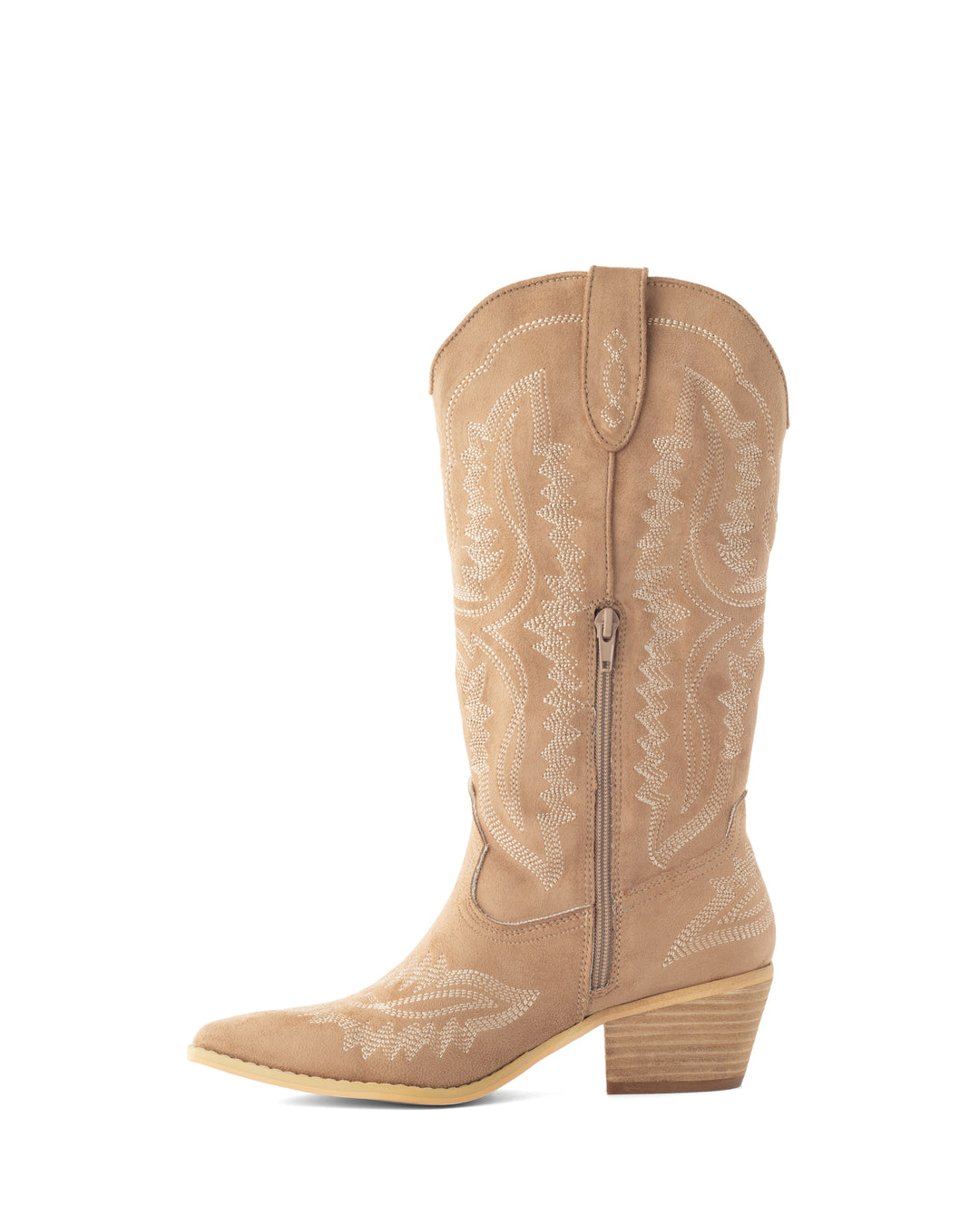 Mustang Cowboy Boot Toffee Suede