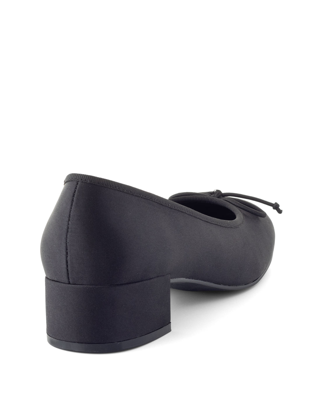 Diana Ballet Heel Black Satin