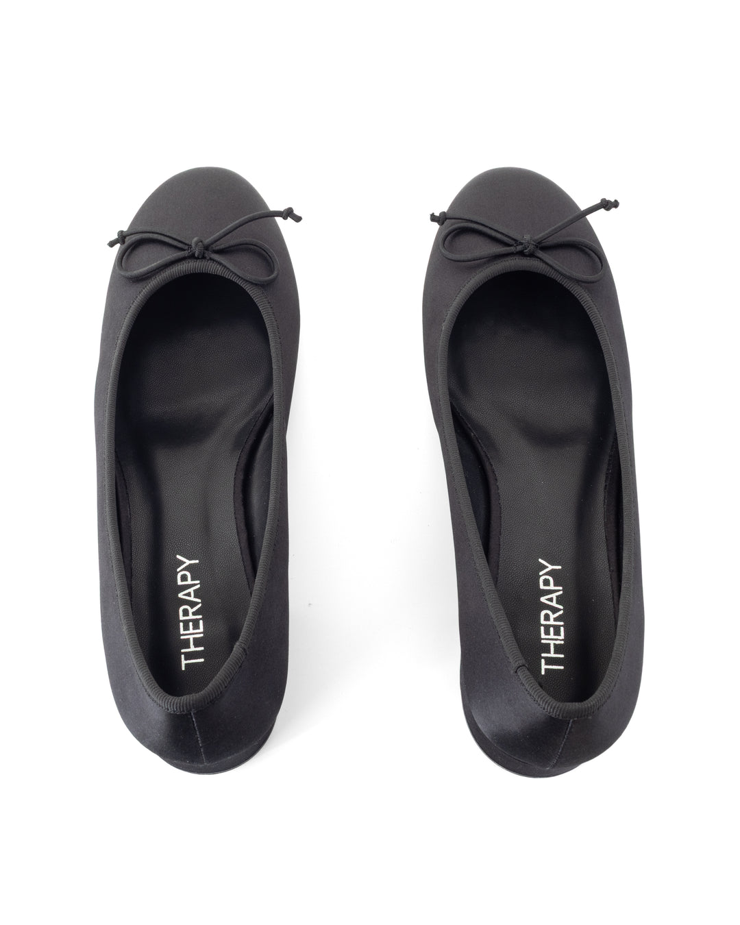 Diana Ballet Heel Black Satin