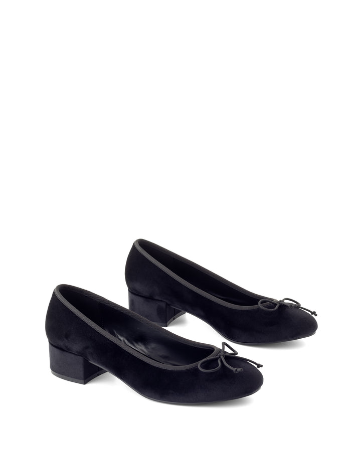 Diana Ballet Heel Black Velvet