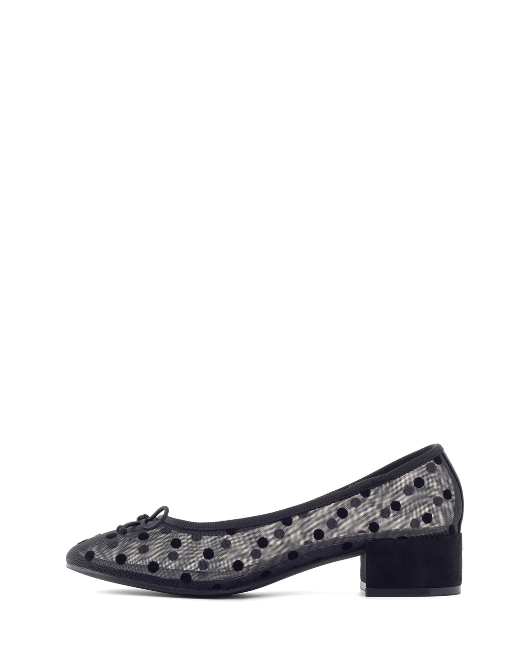 Diana Ballet Heel Black Polkadot