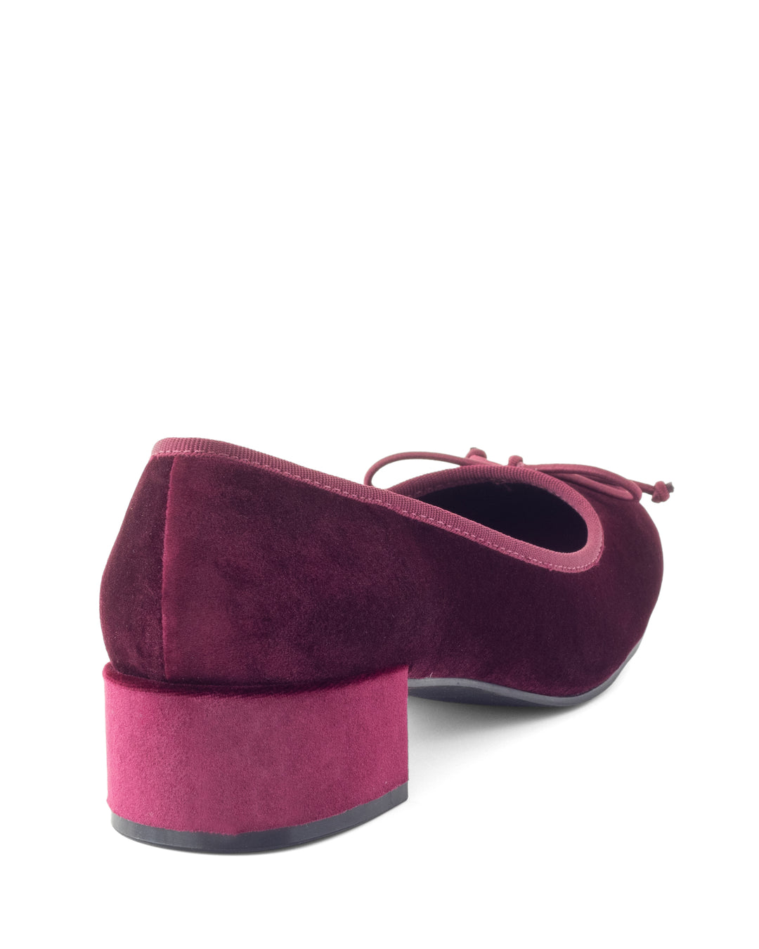 Diana Ballet Heel Bordeaux Velvet