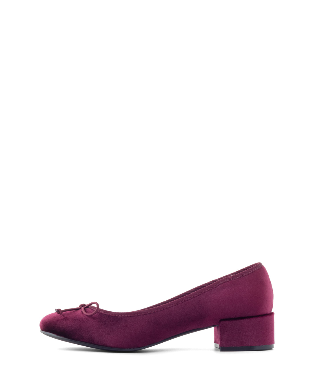 Diana Ballet Heel Bordeaux Velvet