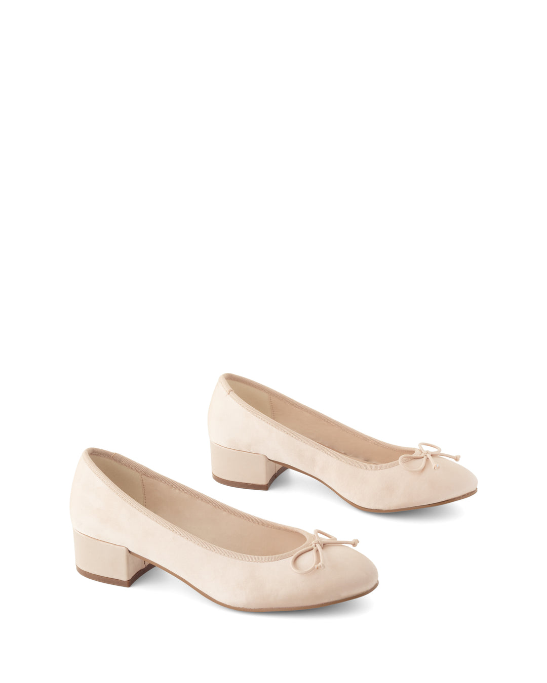 Diana Ballet Heel Blush Satin