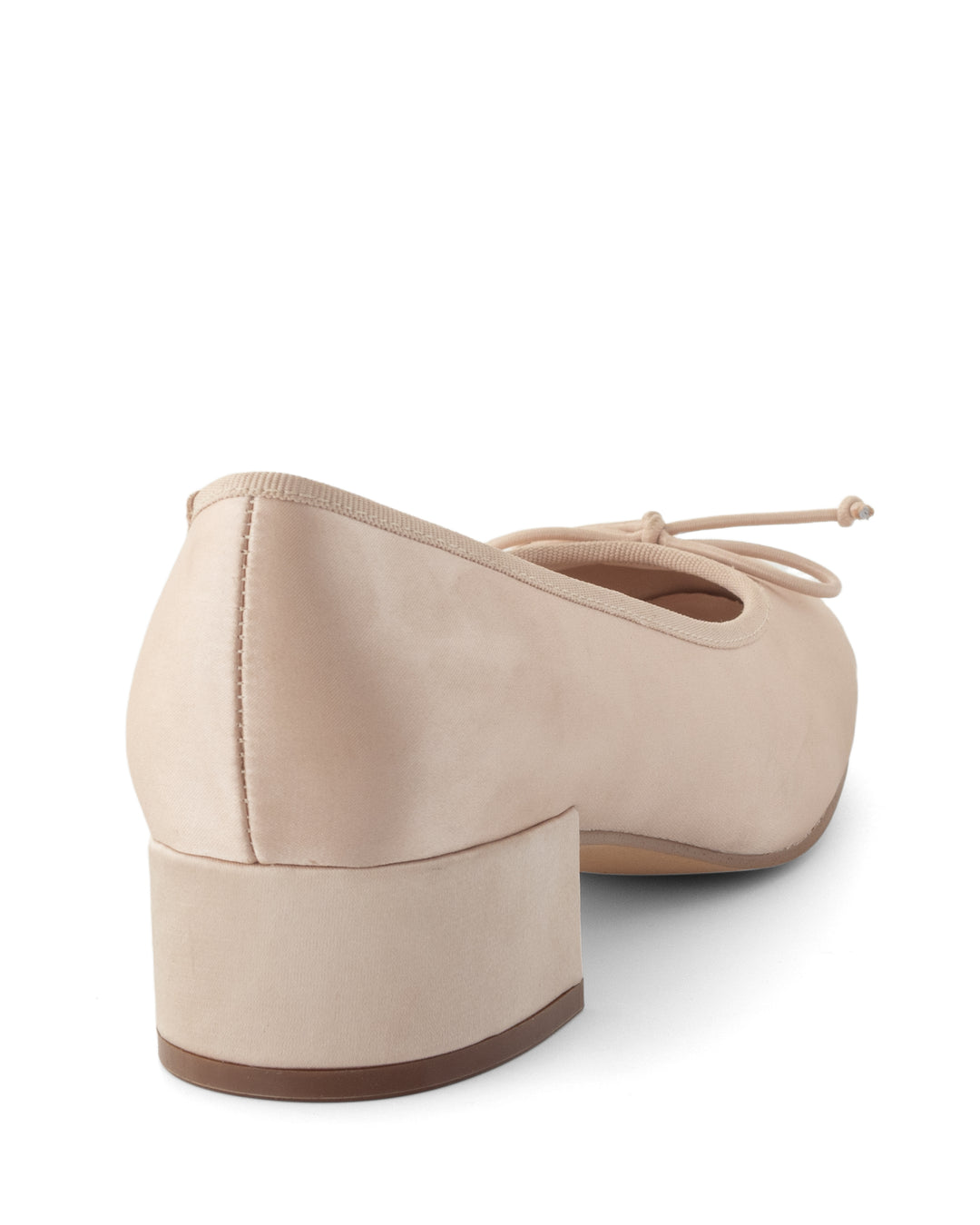 Diana Ballet Heel Blush Satin