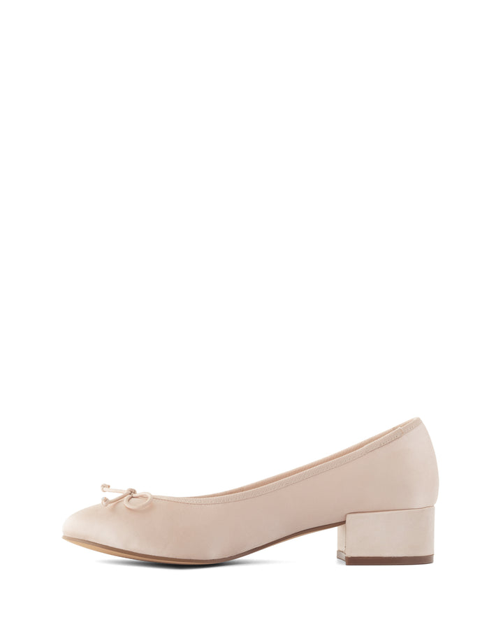 Diana Ballet Heel Blush Satin