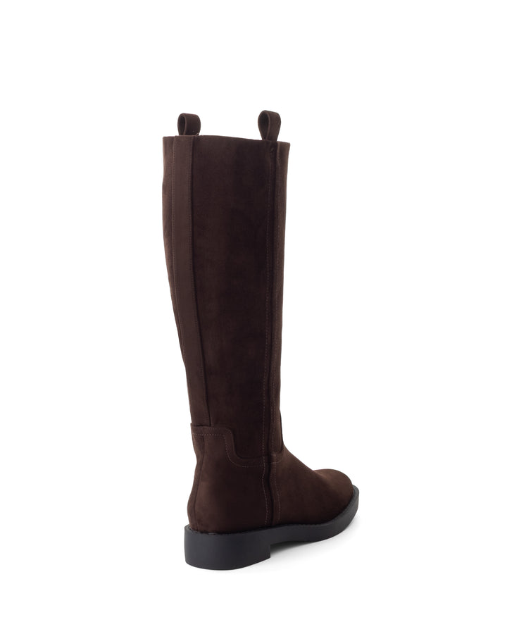 Albany Tall Boot Chocolate Faux Suede