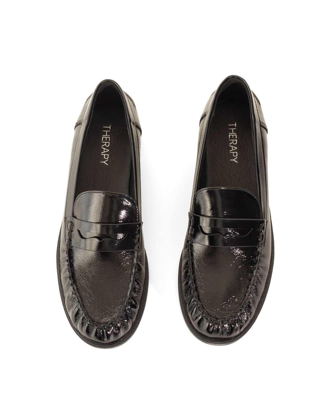 Albert Loafer Black Crinkled Patent