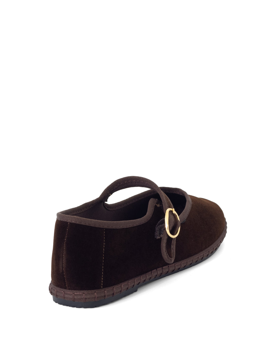 Alegria Ballet Flat Chocolate Velvet