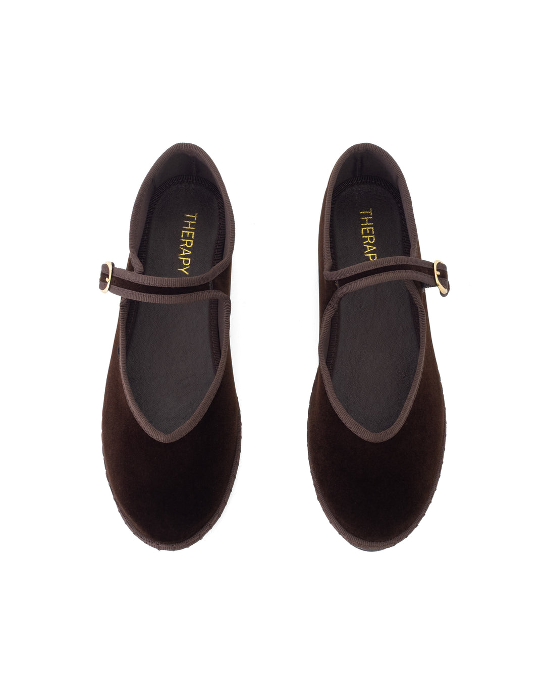 Alegria Ballet Flat Chocolate Velvet