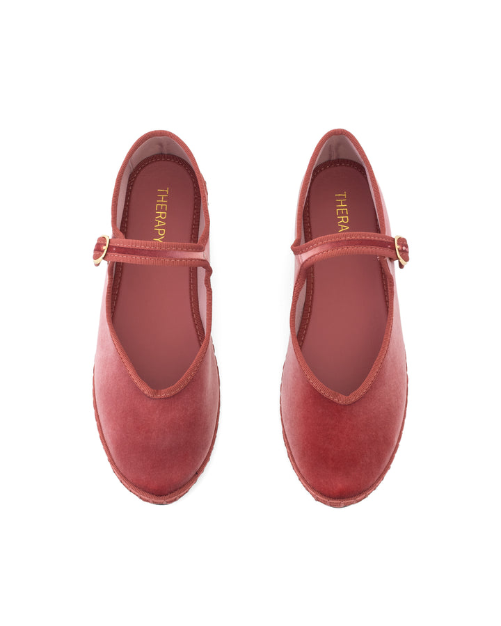 Alegria Ballet Flat Rose Velvet