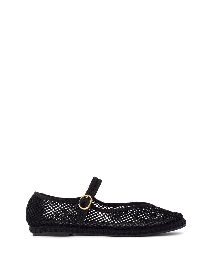 Alicante Ballet Flat Black Mesh