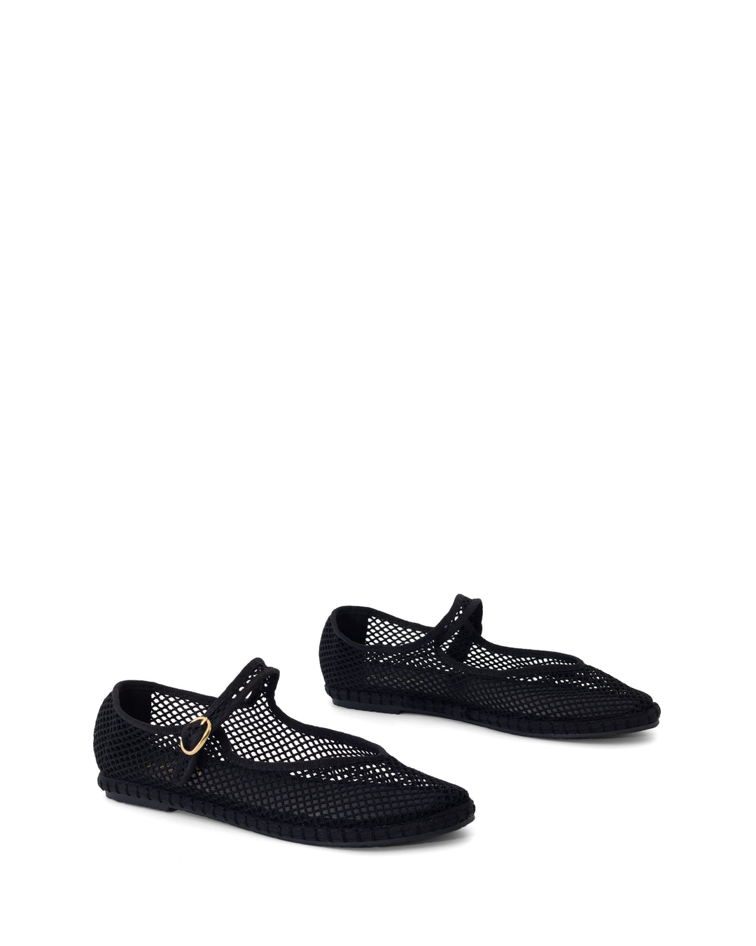 Alicante Ballet Flat Black Mesh