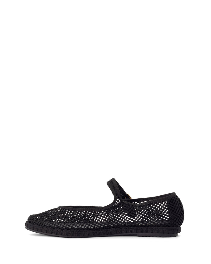 Alicante Ballet Flat Black Mesh