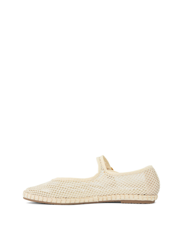 Alicante Ballet Flat Off White Mesh