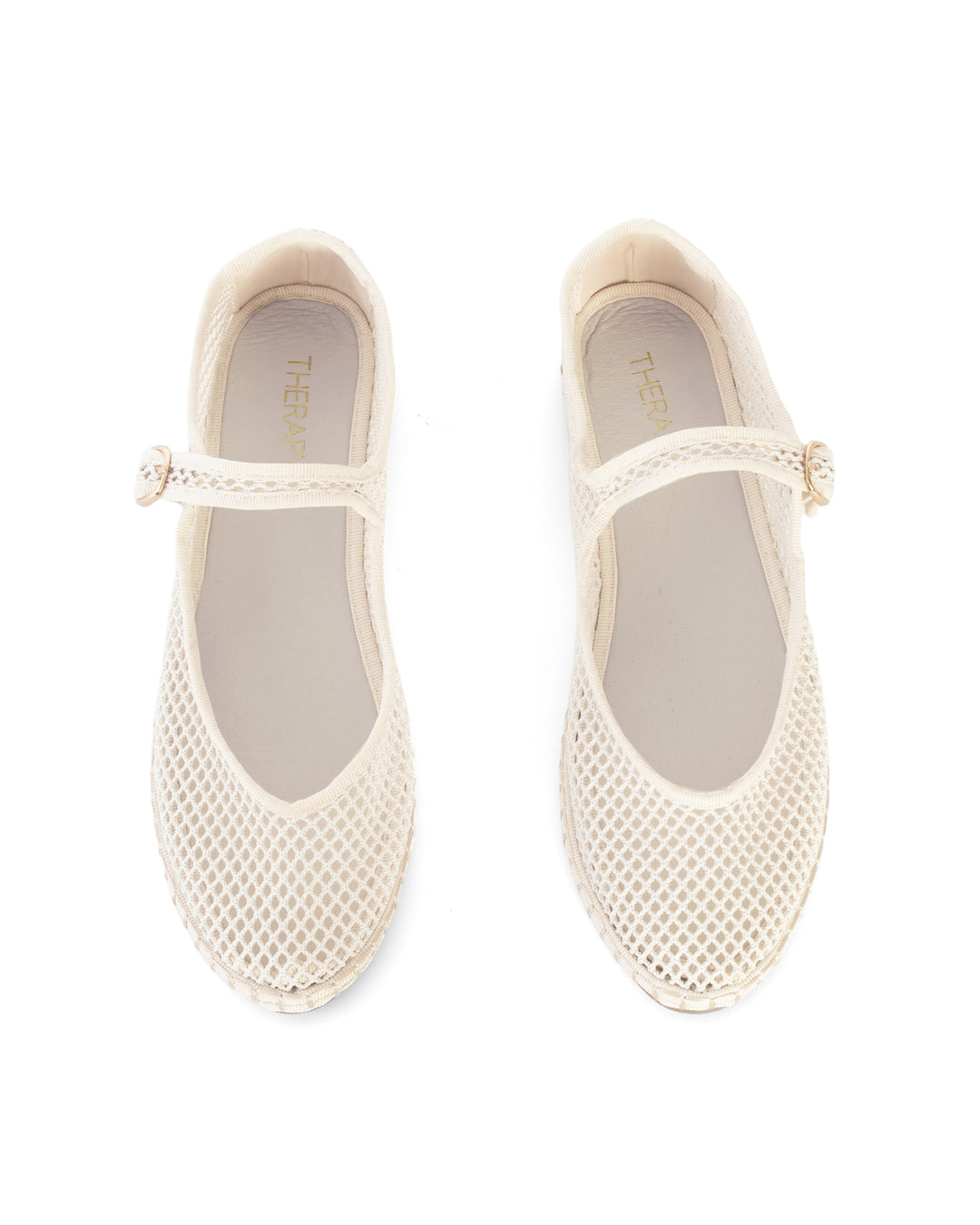 Alicante Ballet Flat Off White Mesh