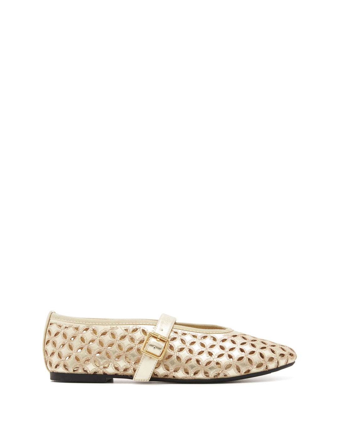 Therapy Shoes Amara Gold Metallic | Women's Flat | Ballet | Cut-Out