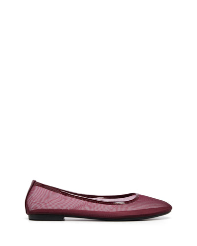 Therapy Shoes Arlo Cherry Patent  | Women's Flat | Ballet | Mesh